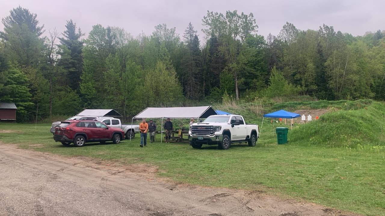 Steel plate setup on the club grounds